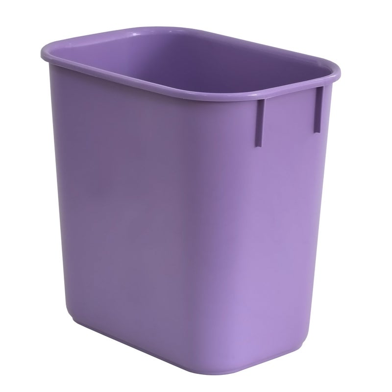 Acrimet Wastebasket, Deskside Bin, 3.25 Gallon/13 Quart/ 12 Liter (Plastic) (Purple Color) (Set of 4) - Image 2